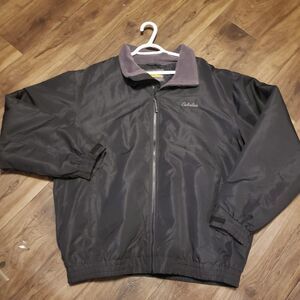 Cabela's Black Full Zip Waterproof Men's Jacket Sz XLT